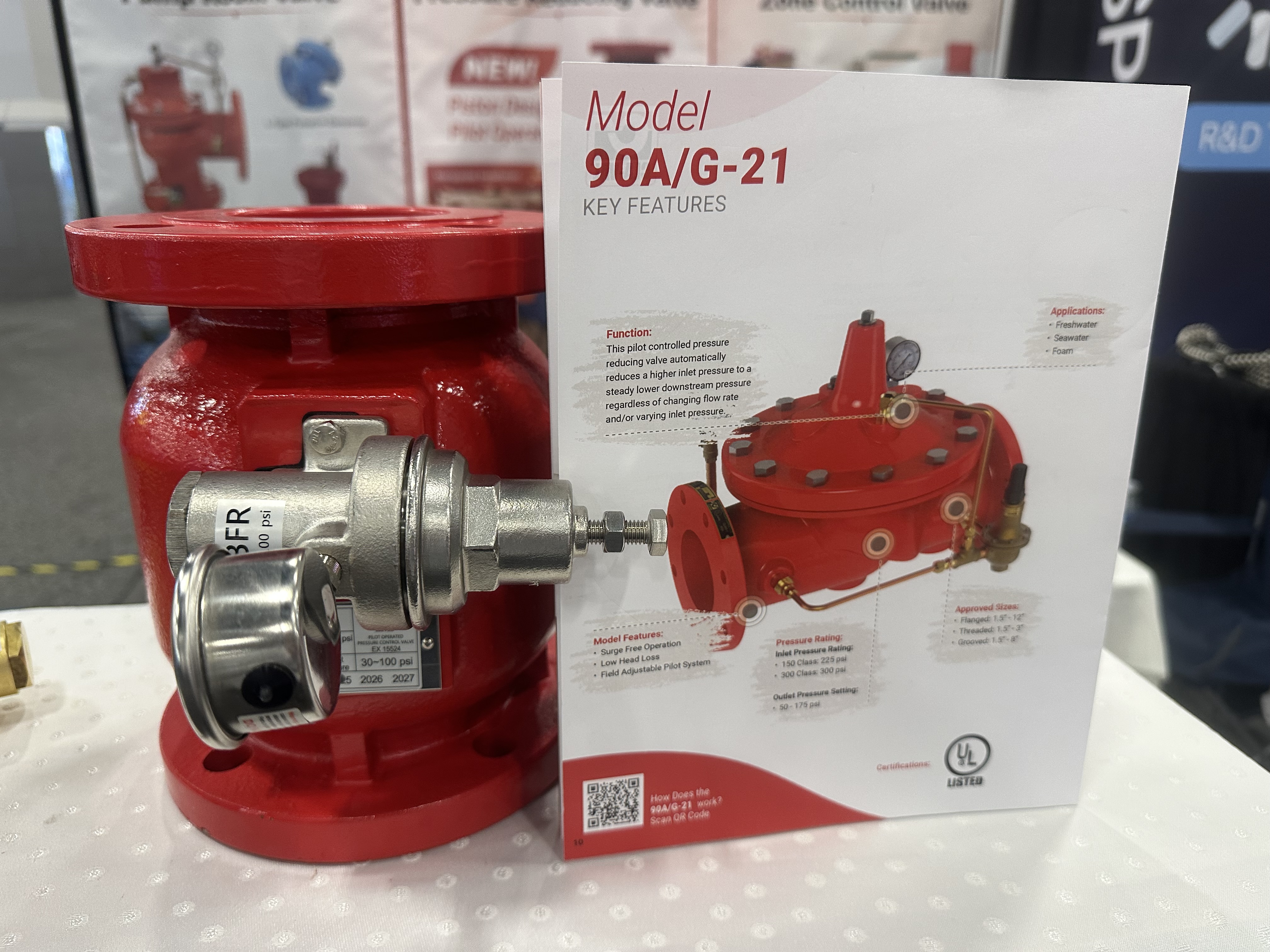 Hants pressure reducing valve from Taiwan participated in NFPA Expo 2025
